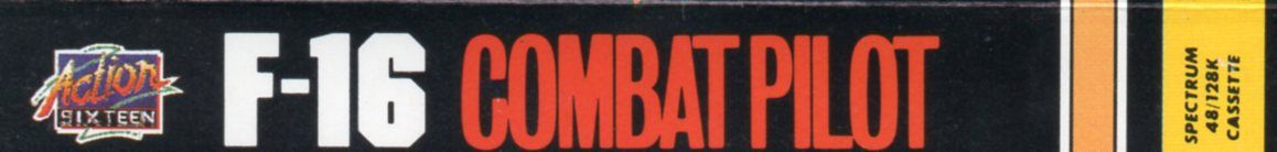 Spine/Sides for F-16 Combat Pilot (ZX Spectrum) (Action Sixteen budget release)