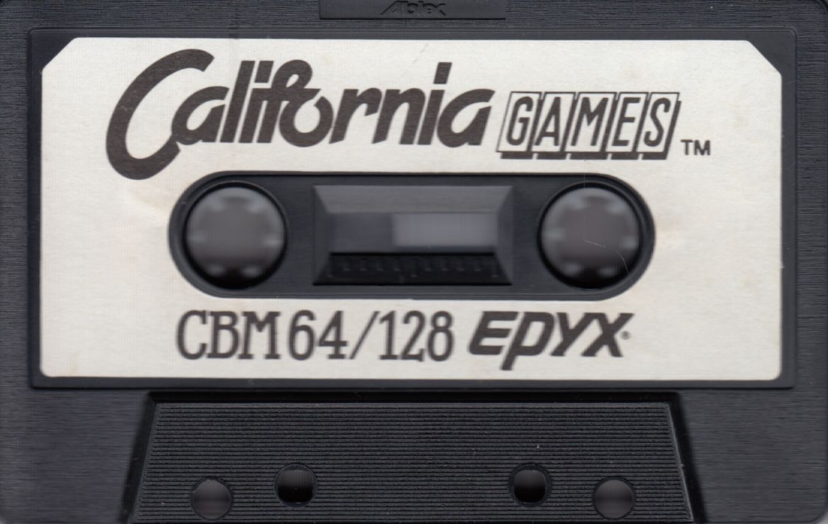 Media for California Games (Commodore 64) (Alternate Tape Design): Front