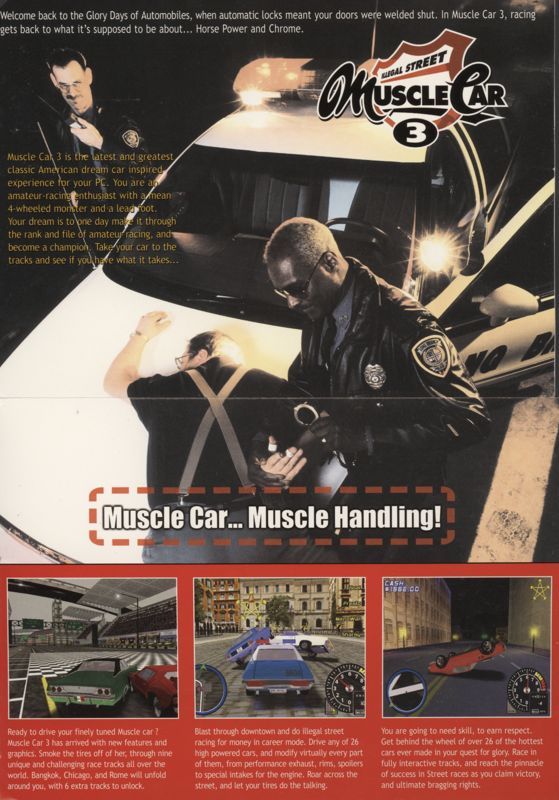 Inside Cover for Muscle Car 3: Illegal Street (Windows): Full (Rotated)