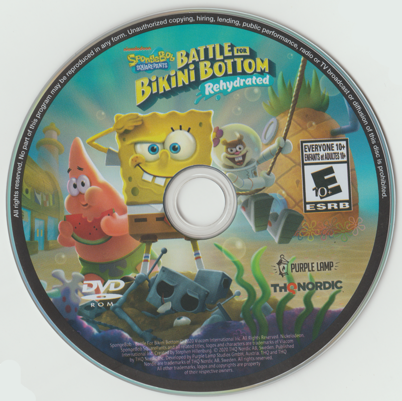 Media for SpongeBob SquarePants: Battle for Bikini Bottom - Rehydrated (Windows)