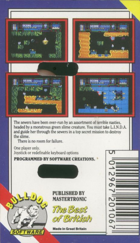 Back Cover for Scumball (ZX Spectrum)