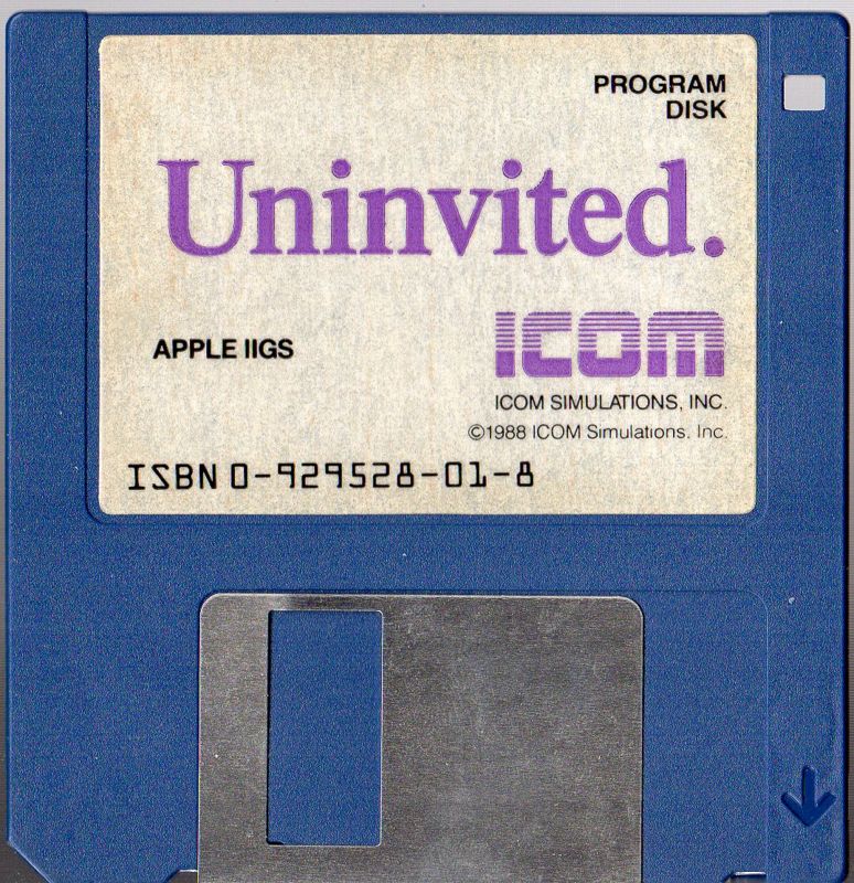 Media for Uninvited (Apple IIgs): Program Disk