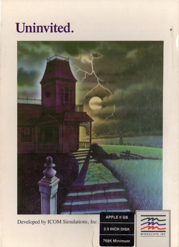 Front Cover for Uninvited (Apple IIgs)