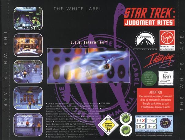 Other for Star Trek: Judgment Rites (DOS) (White Label release): Jewel Case - Back
