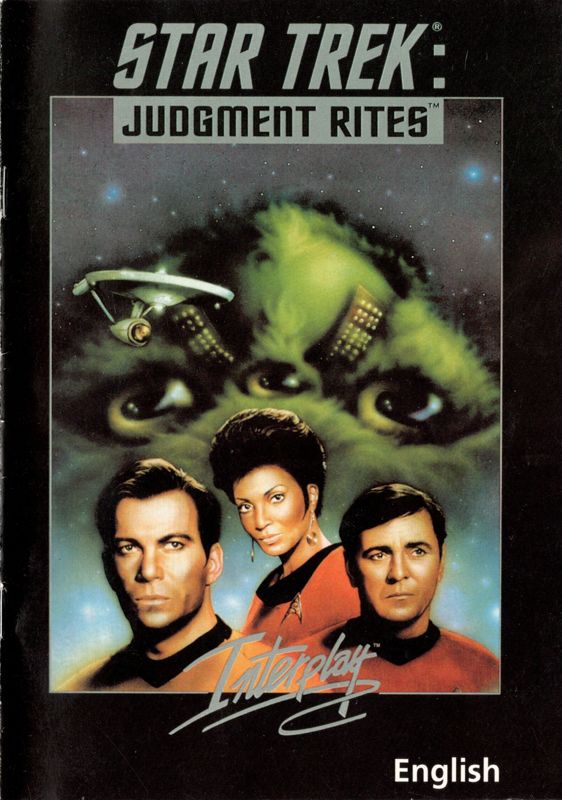 Manual for Star Trek: Judgment Rites (DOS) (White Label release): Front