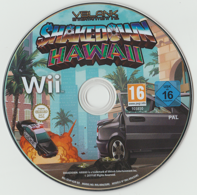 Shakedown Hawaii cover or packaging material MobyGames