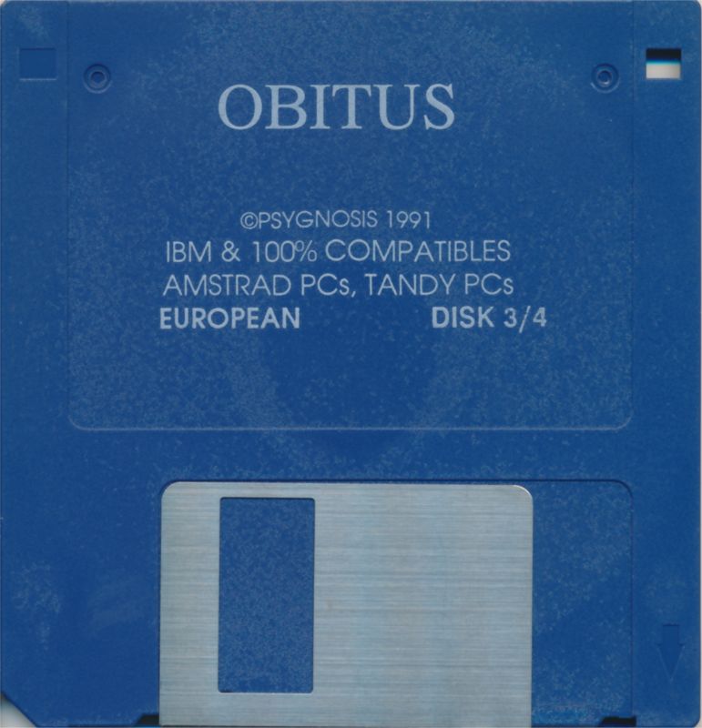 Media for Obitus (DOS): Disk 3&4