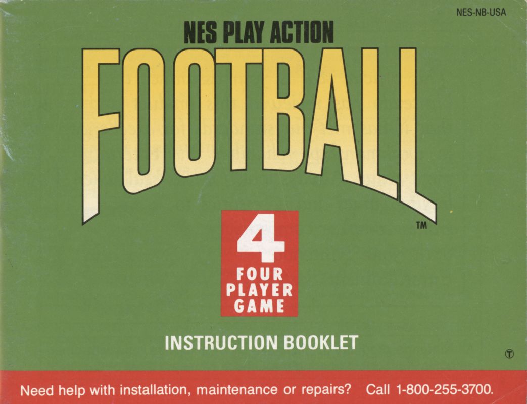 NES Play Action Football cover or packaging material - MobyGames