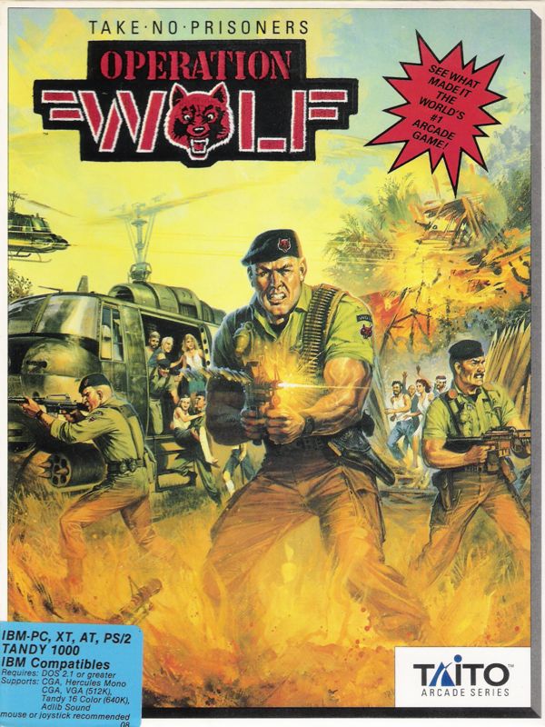 Front Cover for Operation Wolf (DOS) (Alternate release)
