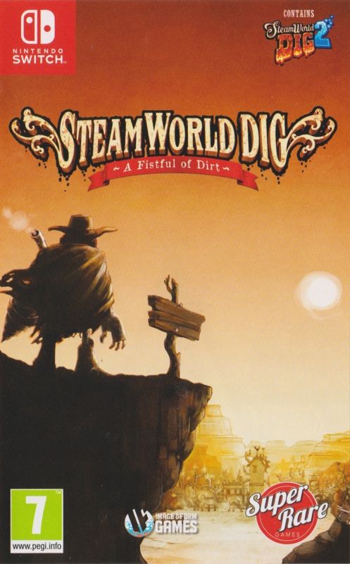 Front Cover for SteamWorld Dig: A Fistful of Dirt (Nintendo Switch) (SRG#34)