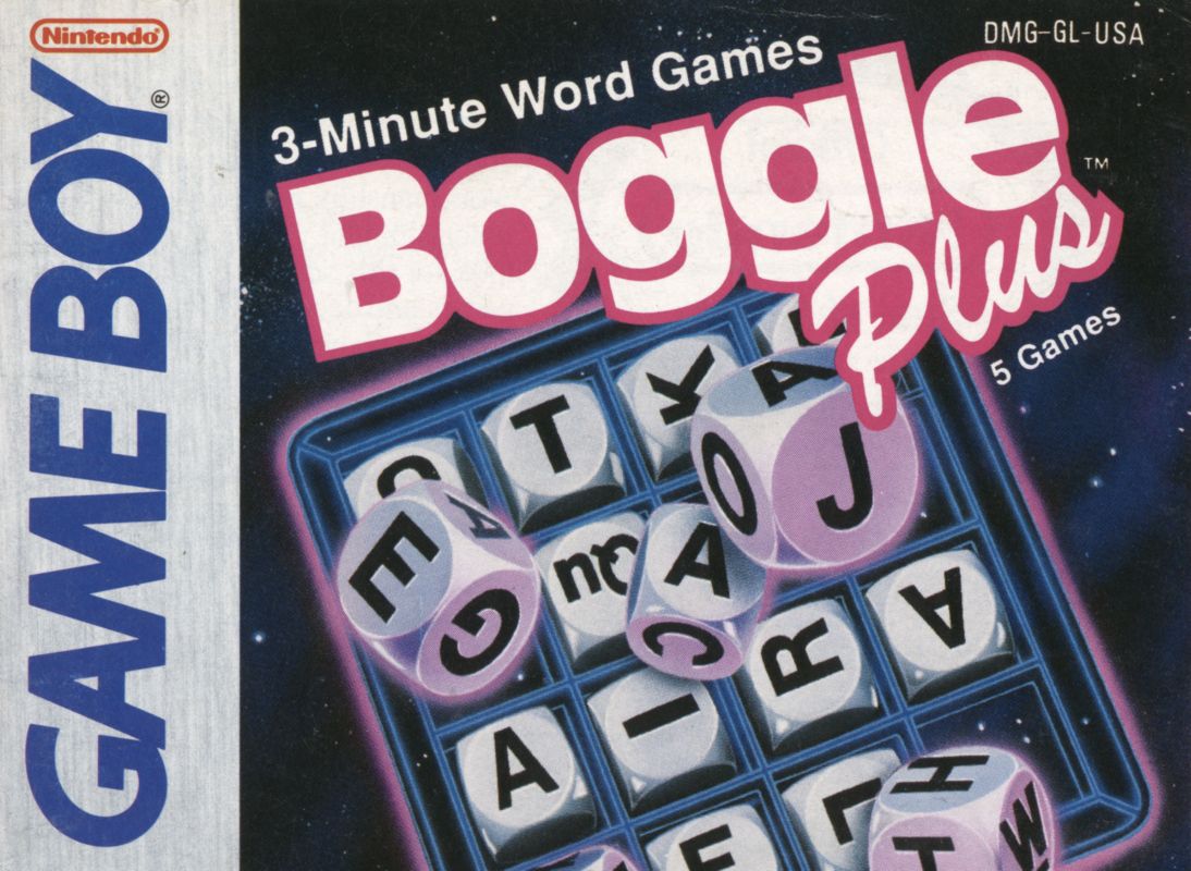 Boggle Plus cover or packaging material MobyGames