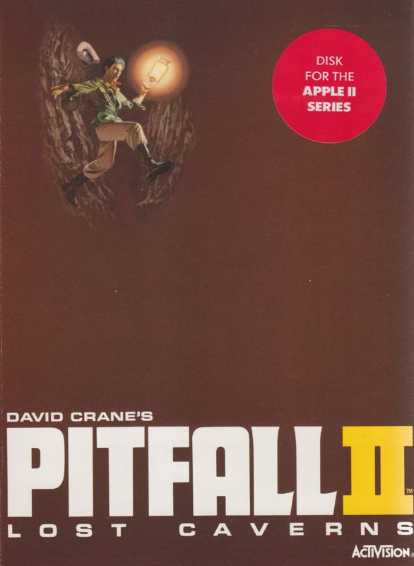 Front Cover for Pitfall II: Lost Caverns (Apple II)