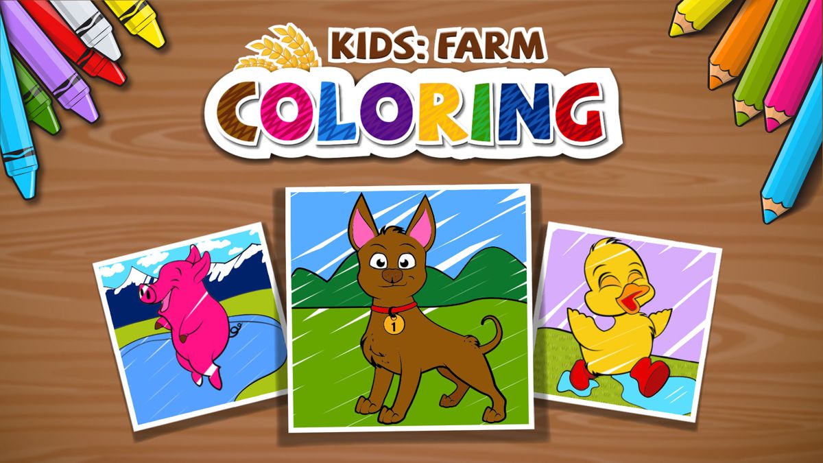 Front Cover for Kids: Farm Coloring (Nintendo Switch) (download release)