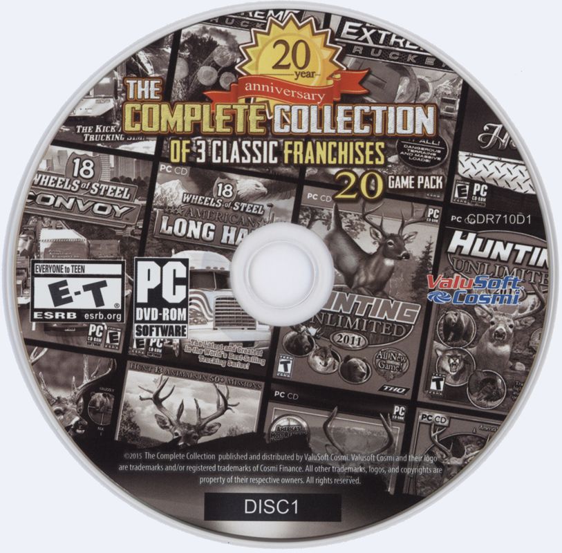 Media for The Complete Collection of 3 Classic Franchises (Windows): Disc 1