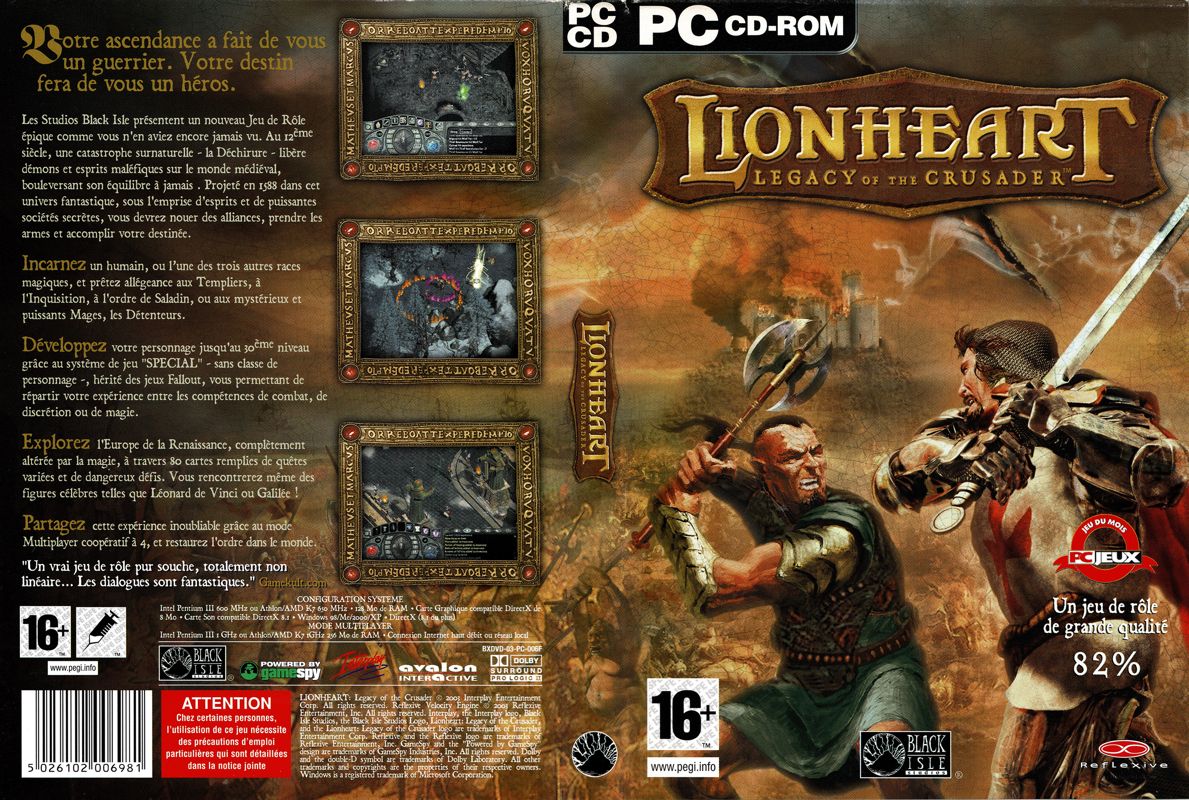 Full Cover for Lionheart: Legacy of the Crusader (Windows)