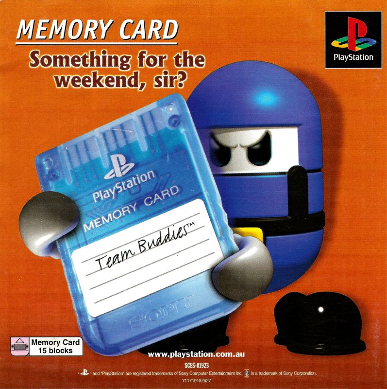Inside Cover for Team Buddies (PlayStation)