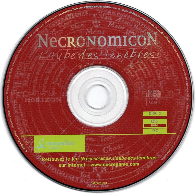 Media for Necronomicon: The Gateway to Beyond (Windows) (two-disc version): Disc 1