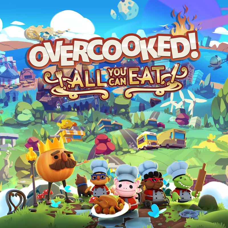 Front Cover for Overcooked!: All You Can Eat (PlayStation 4 and PlayStation 5) (download release)
