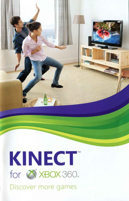 Advertisement for Kinect Adventures! (Xbox 360): Kinect catalogue - front