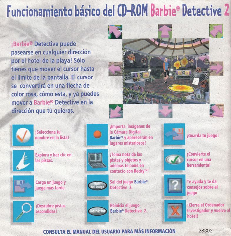 Other for Detective Barbie 2: The Vacation Mystery (Windows): Jewel Case - Inside