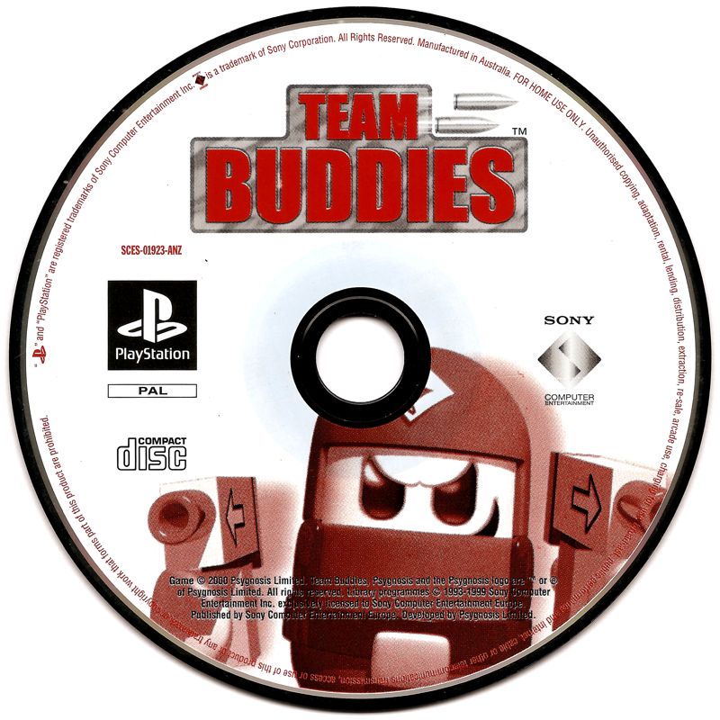 Media for Team Buddies (PlayStation)