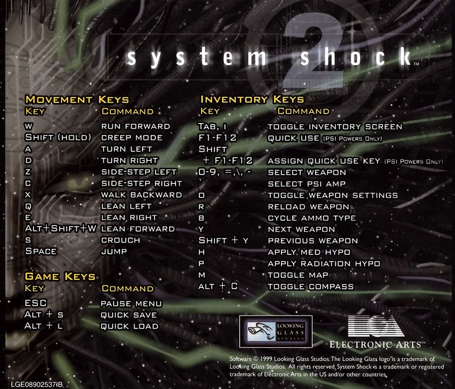 Other for System Shock 2 (Windows): Jewel Case - Back