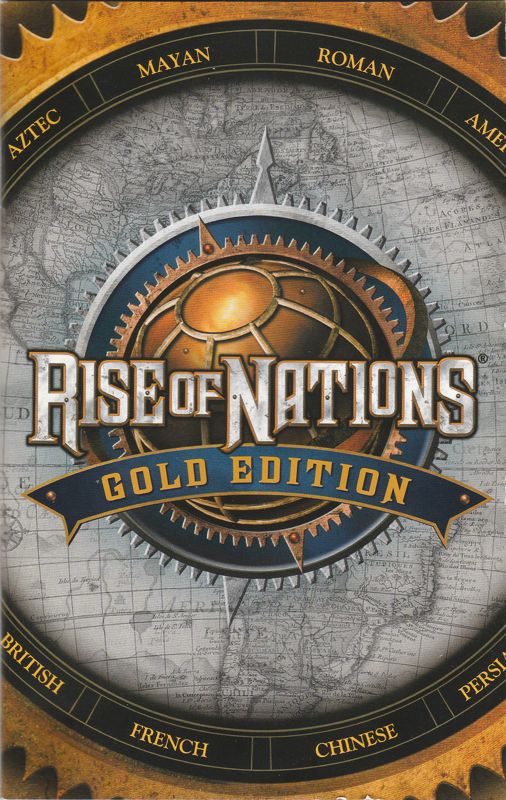 Manual for Rise of Nations: Gold Edition (Windows): Front