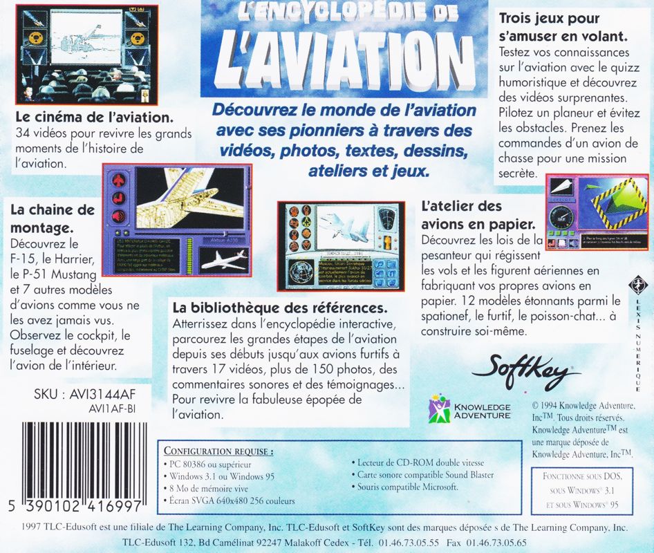 Other for Aviation Adventure (Macintosh): Jewel Case - Back