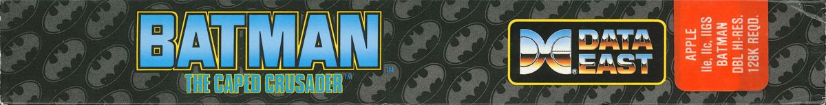 Spine/Sides for Batman: The Caped Crusader (Apple II)