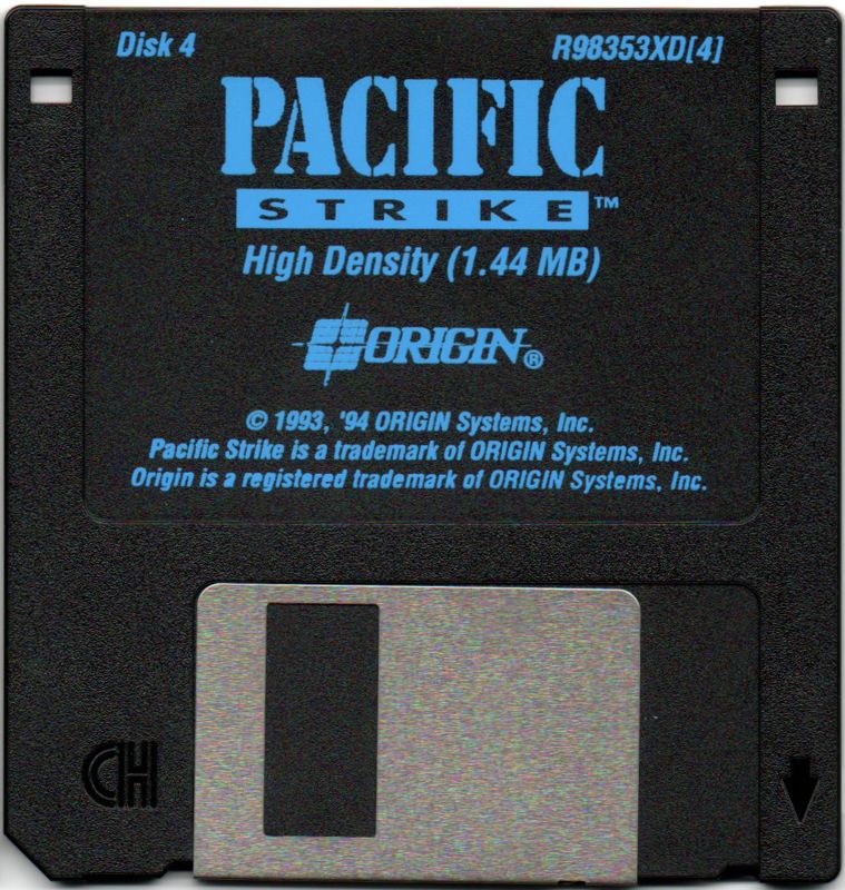 Media for Pacific Strike (DOS): Disk 4