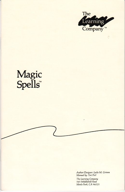 Manual for Magic Spells (DOS)