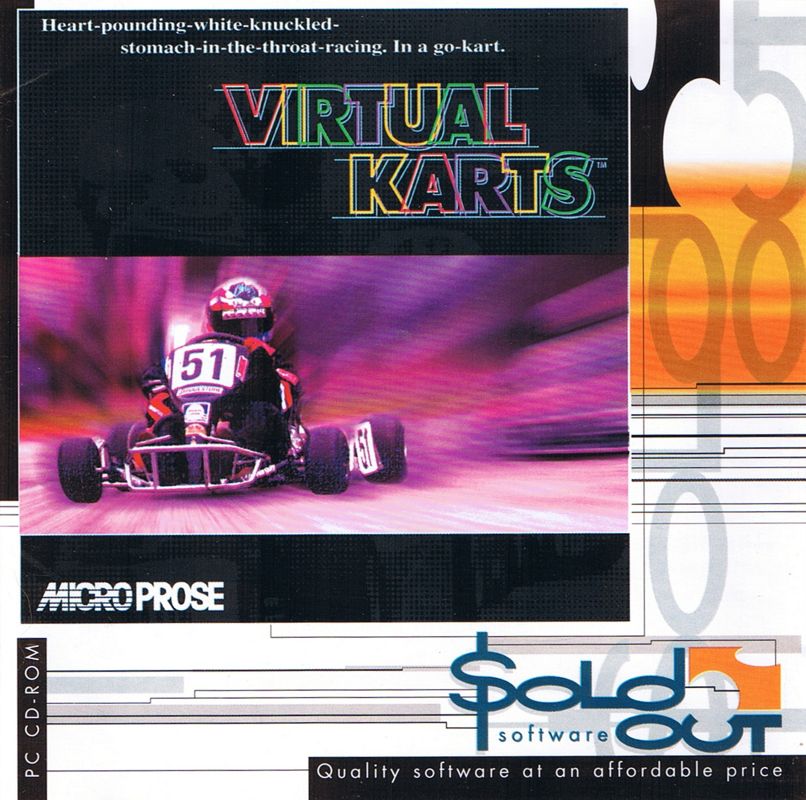 Front Cover for Virtual Karts (DOS) (SoldOut Software release)