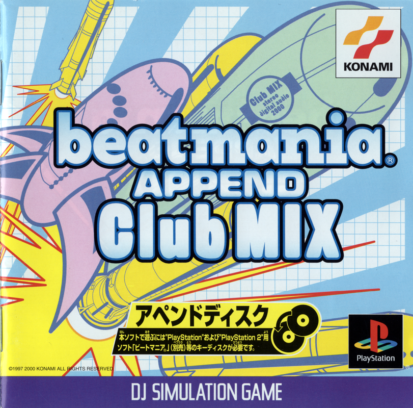 Front Cover for beatmania Append Club Mix (PlayStation)