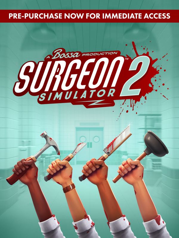 Front Cover for Surgeon Simulator 2: Access All Areas (Windows) (Epic Games Store release): pre-purchase version