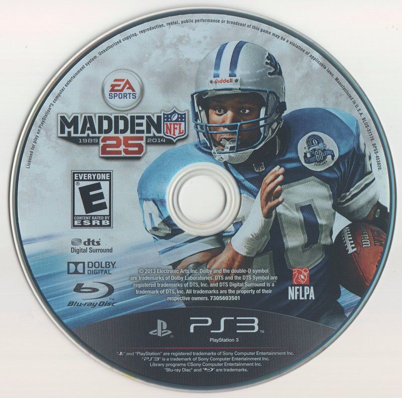 Media for Madden NFL 25 (PlayStation 3)