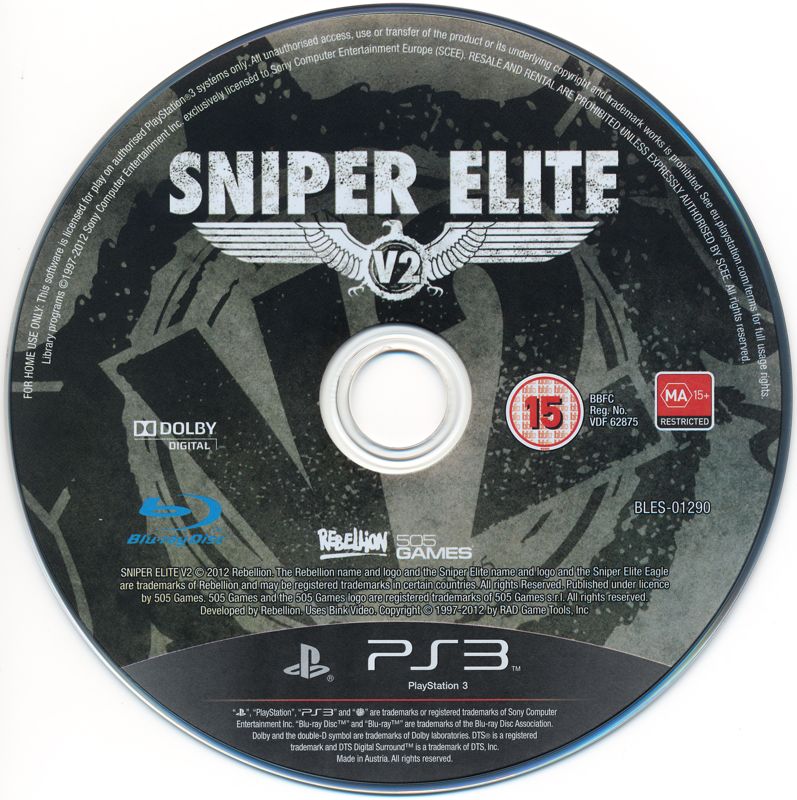 Media for Sniper Elite V2 (PlayStation 3)