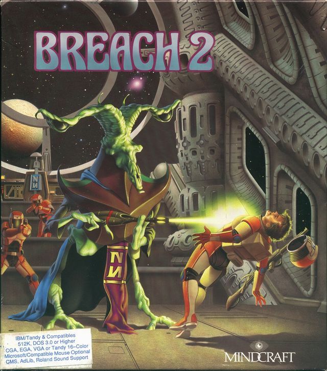 Front Cover for Breach 2 (DOS) (The later Mindcraft release)