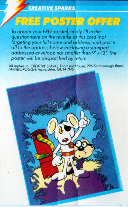 Extras for Danger Mouse in the Black Forest Chateau (ZX Spectrum): offer card