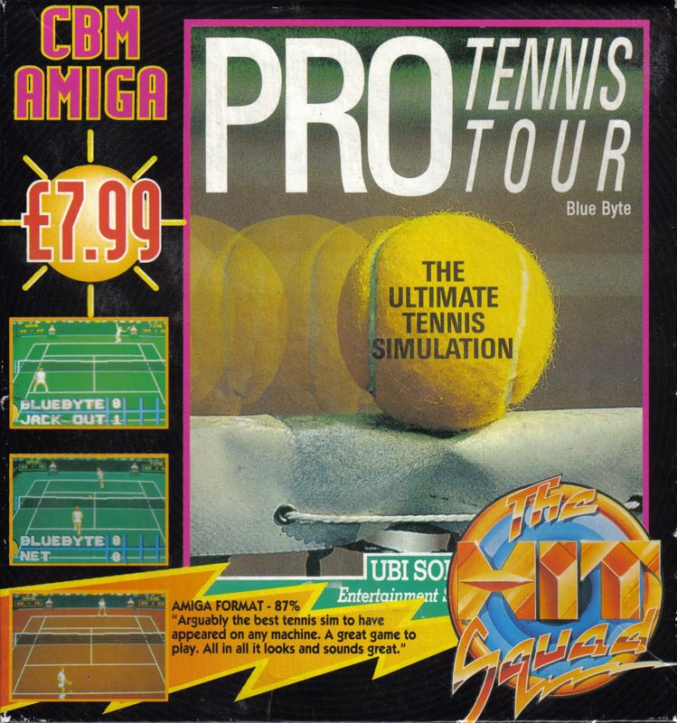 Front Cover for Pro Tennis Tour (Amiga) (Hit Squad release)