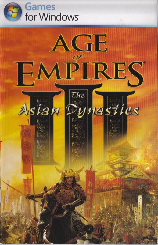 Manual for Age of Empires III: The Asian Dynasties (Windows): Front