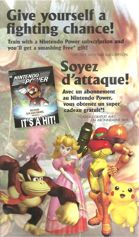 Advertisement for Luigi's Mansion (GameCube): Nintendo Power Ad - Front