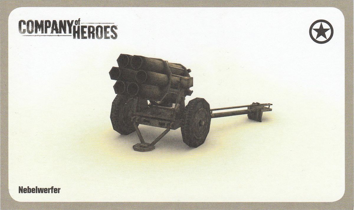 Extras for Company of Heroes (Limited Edition) (Windows): Flash Card (Nebelwerfer) - Front