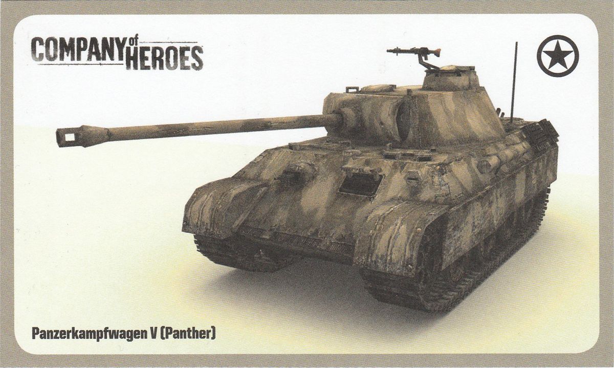 Extras for Company of Heroes (Limited Edition) (Windows): Flash Card (Panzer V/Panther) - Front