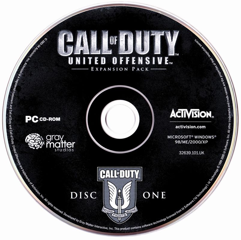 Media for Call of Duty: Deluxe Edition (Windows) (European English (Best of Activision) release): United Offensive Disc 1