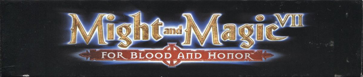 Spine/Sides for Might and Magic VII: For Blood and Honor (Windows): Front - Top
