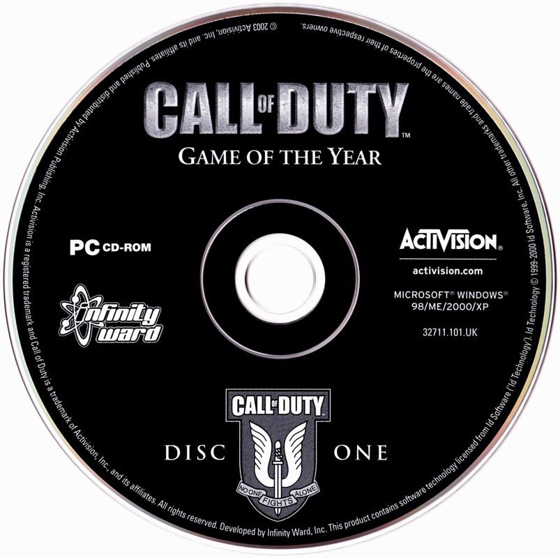Media for Call of Duty: Deluxe Edition (Windows) (European English (Best of Activision) release): Call of Duty Disc 1