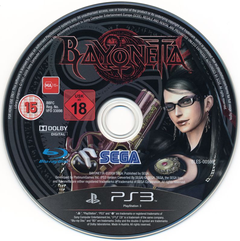 Media for Bayonetta (PlayStation 3)