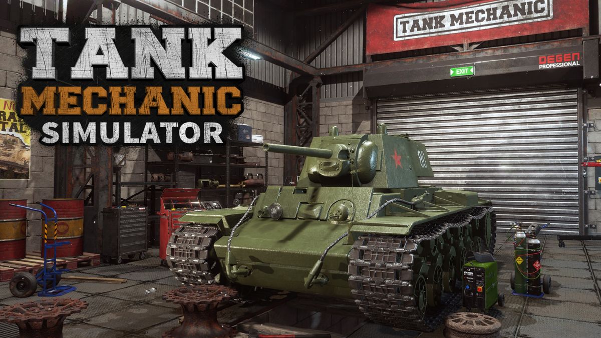 Front Cover for Tank Mechanic Simulator (Nintendo Switch) (download release)