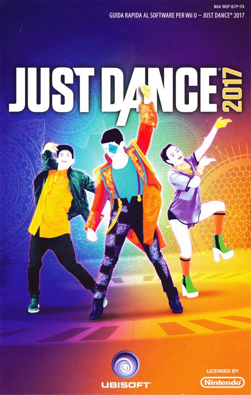Manual for Just Dance 2017 (Wii U): Front