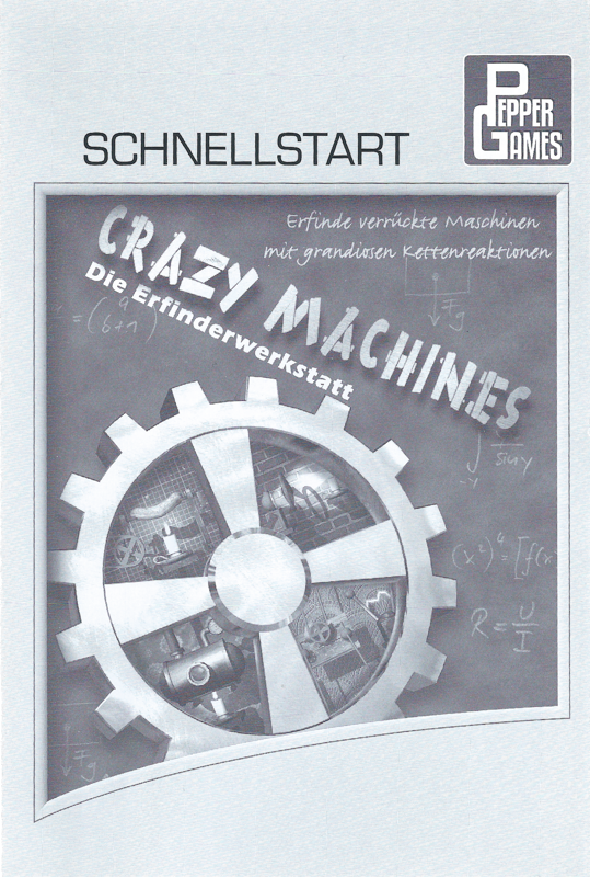 Manual for Crazy Machines: The Inventor's Workshop (Windows): Quickstart Guide - Front